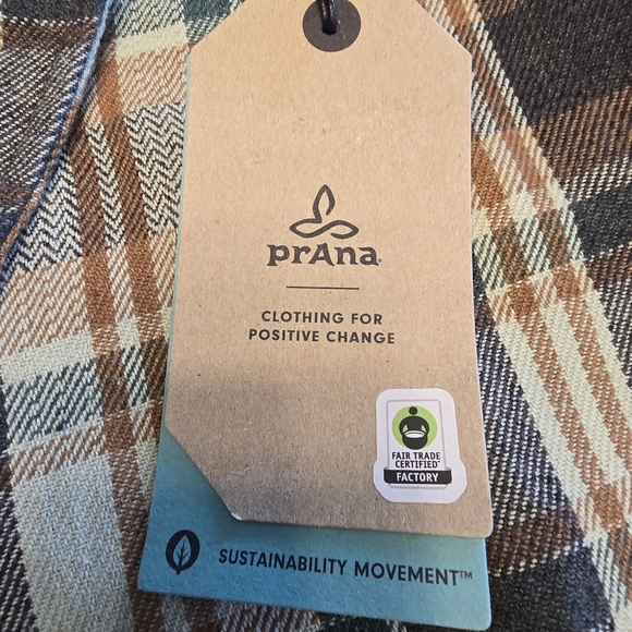 NWT Prana Westbrook Flannel Button Up XXL - Picture 4 of 6